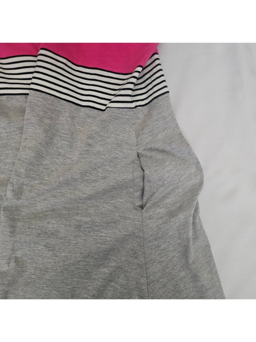 THML Striped Color Block Adjustable Tie Neck Halter Mini Dress Women's Small - Picture 8 of 11
